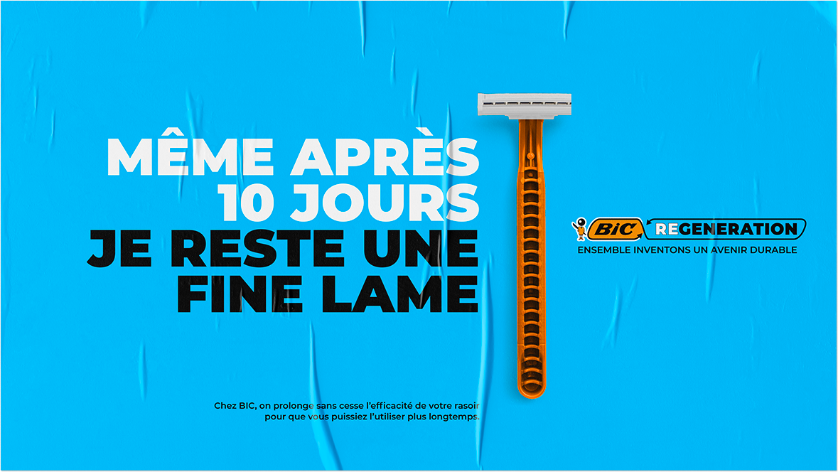 Bic regeneration by DamienC · Directeur Artistique Freelance · Graphiste · Lyon · Campagne · Bic
