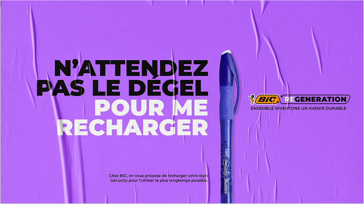Bic regeneration by DamienC · Directeur Artistique Freelance · Graphiste · Lyon · Campagne · Bic