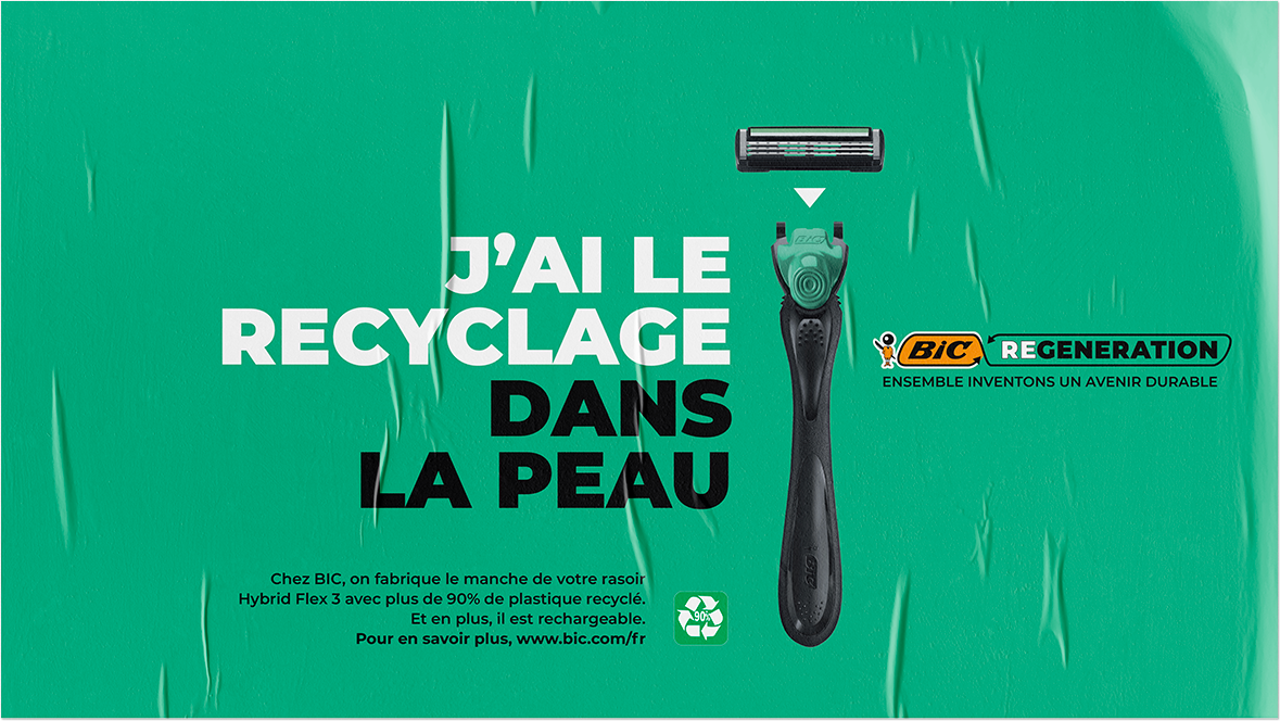 Bic regeneration by DamienC · Directeur Artistique Freelance · Graphiste · Lyon · Campagne · Bic