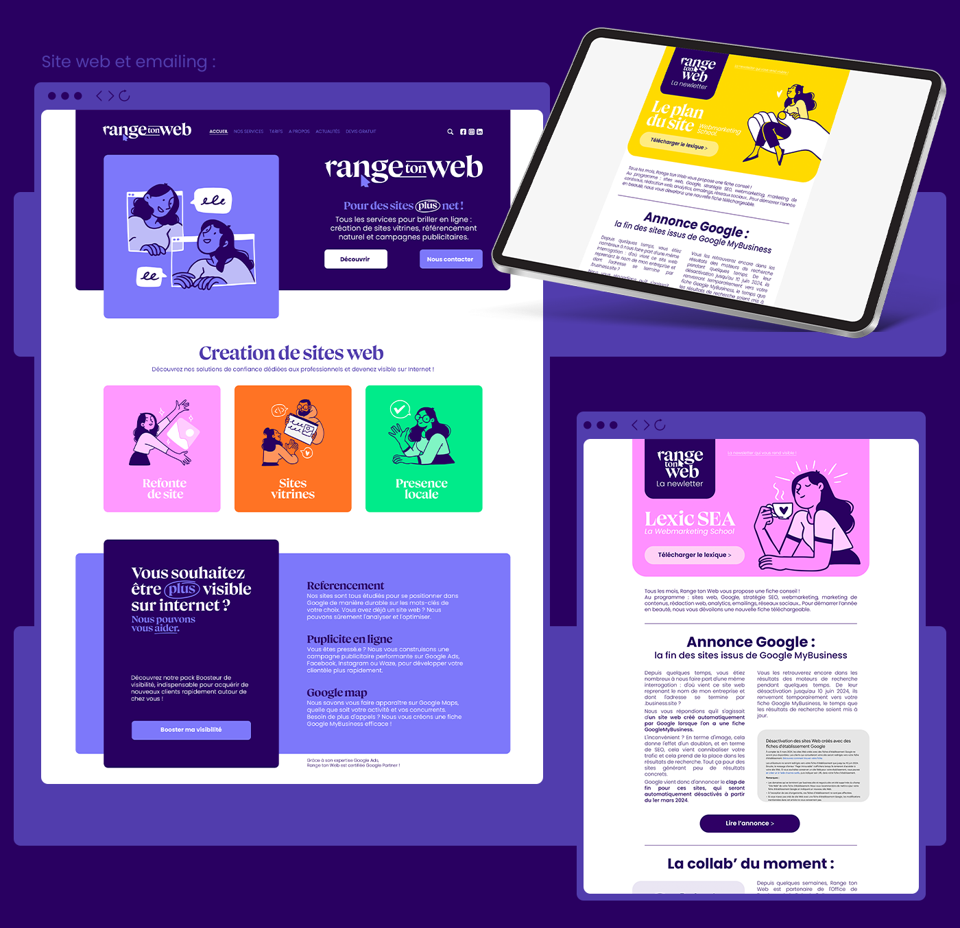 Range ton web by DamienC · Directeur Artistique Freelance · Graphiste · Lyon · Branding · Range ton web